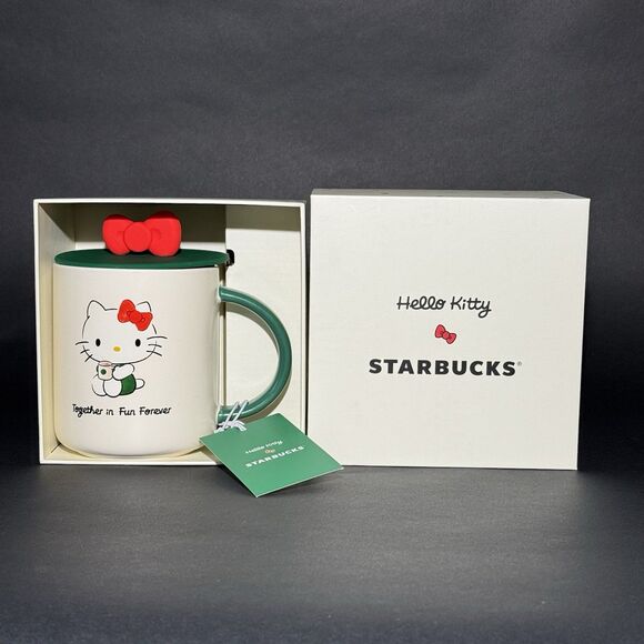 Starbucks x Hello Kitty 2025 Ceramic Mug 16 oz – Limited Holiday Edition NEW - Picture 2 of 8